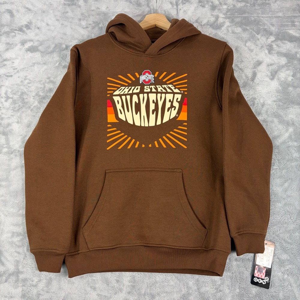 Gen2 Ohio State Buckeyes Youth Pullover Hoodie Sweatshirt Medium 10/12 NWT